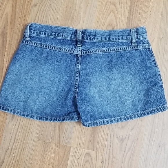 AMERICAN Eagle Shorts Denim Retro Vintage Button Fly Size 0 - Picture 4 of 8